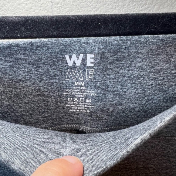 Bandier We Over Me Women's Inversion Leggings Gray Colorblock Stretch NEW Medium - Picture 5 of 12